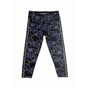 Victoria Sport Knockout Leggings XL Cropped Capri Chain Print Athletic Pants